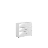 KOMMODE Weiß Hochglanz 93/80,5/42 - Weiß Hochglanz, Holzwerkstoff (93/81/42cm) - RAUMHIRSCH FURNITURE