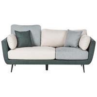 3-SITZER-SOFA Stoff Grün Bolga - Grün, Textil (185/89/83cm) - Beliani