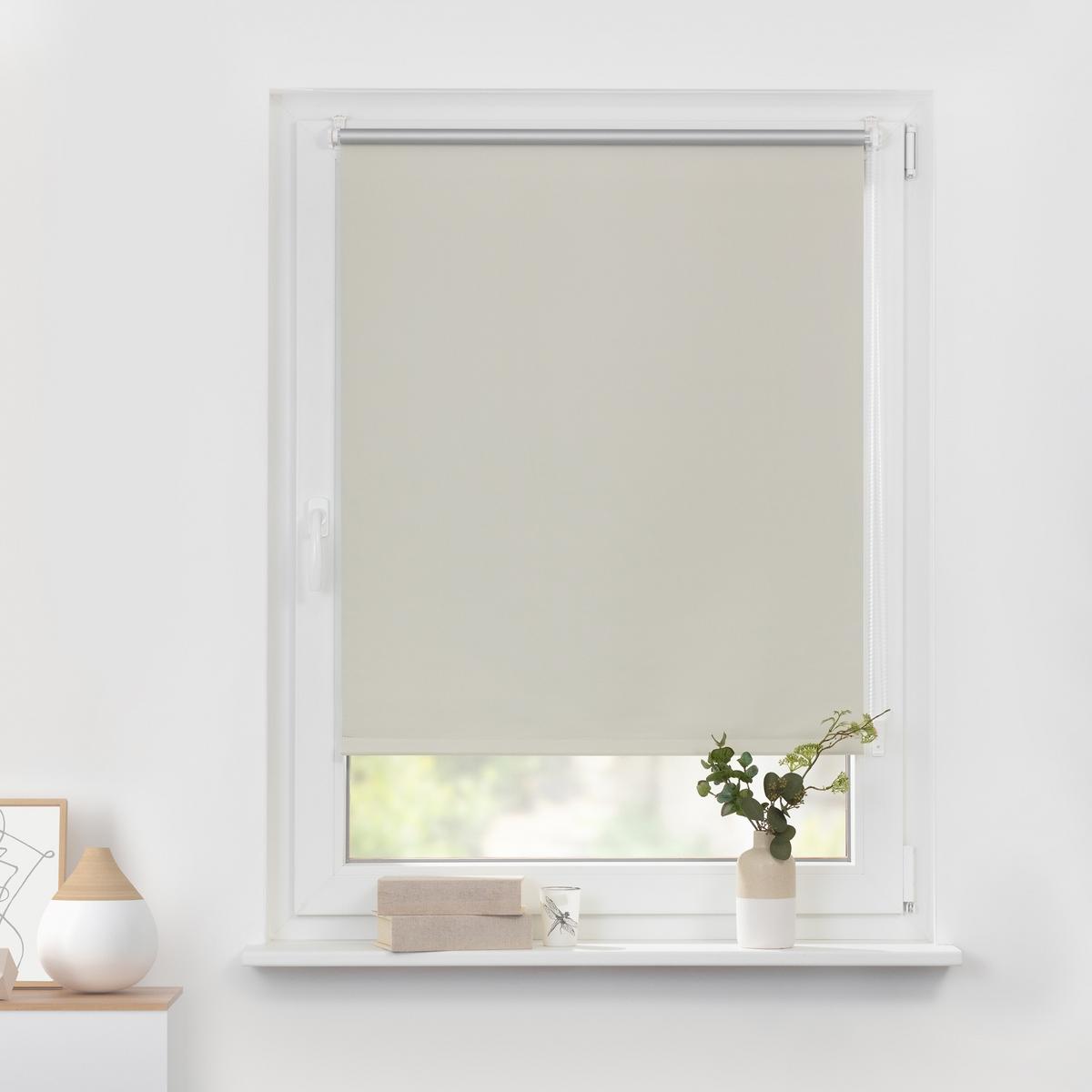 THERMO-ROLLO KLEMMFIX, OHNE BOHREN, VERDUNKELUNG - Creme, Kunststoff (95/150cm) - Lichtblick Original