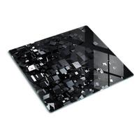 GLASPLATTE 60x52 cm 3D - Schwarz, Glas (60/0.4/52cm) - TULUP