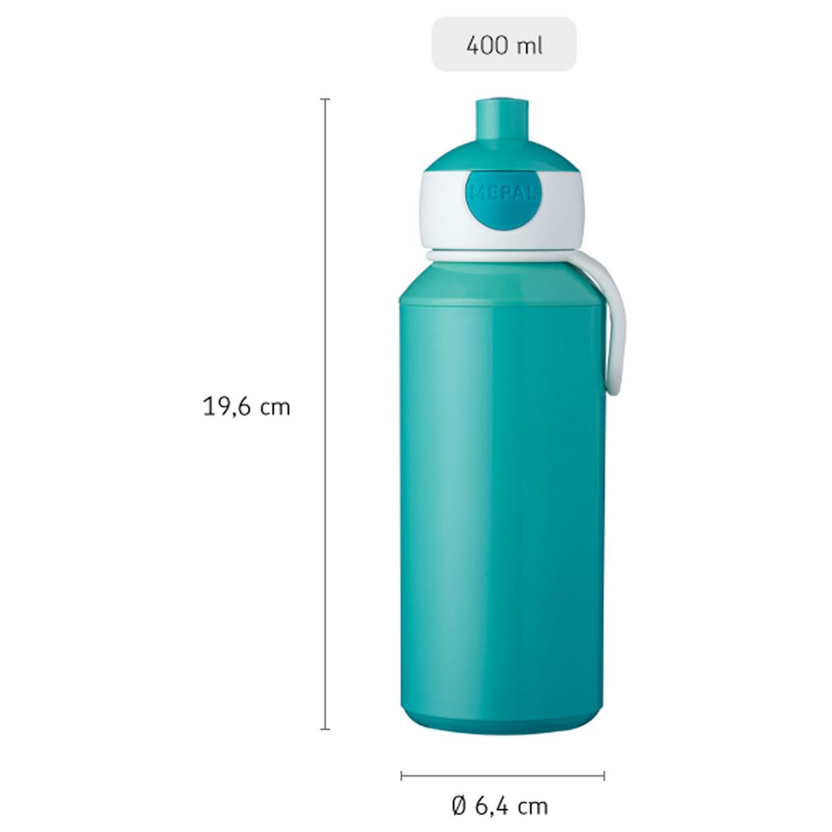 POP-UP TRINKFLASCHE Campus (2025) Tropical Ocean 400 ml - Blau, Kunststoff (0.4L) - Mepal