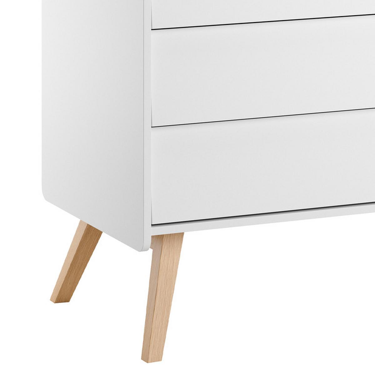 KINDERKOMMODE Vintage Weiß - Weiß, Holzwerkstoff (100/90/59cm) - Petits-meubles
