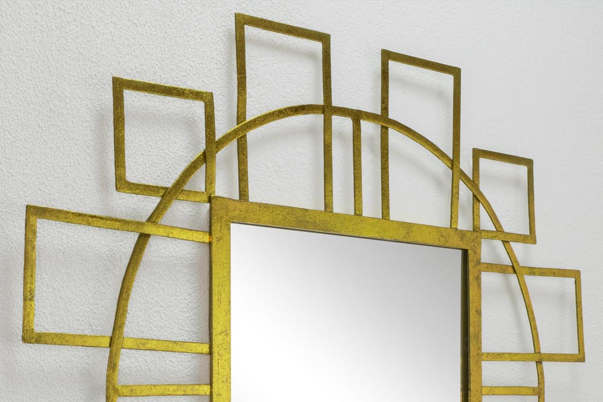 WANDSPIEGEL Gold 89/89 cm - Goldfarben, Metall (9.81/89/3cm) - KUNSTLOFT