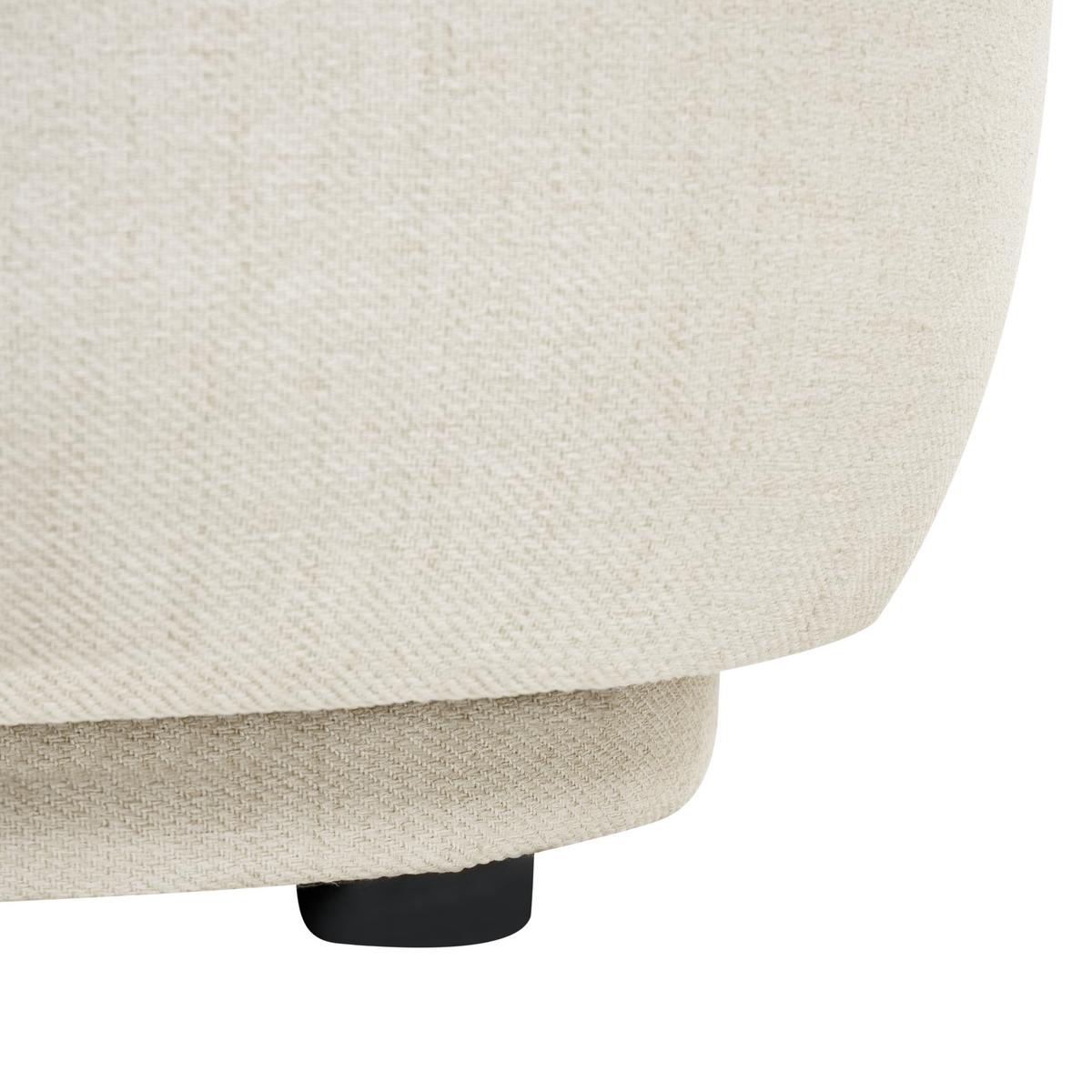 SESSEL Stoff Cremeweiß Lovberg - Creme, Kunststoff/Textil (71/74/80cm) - Beliani