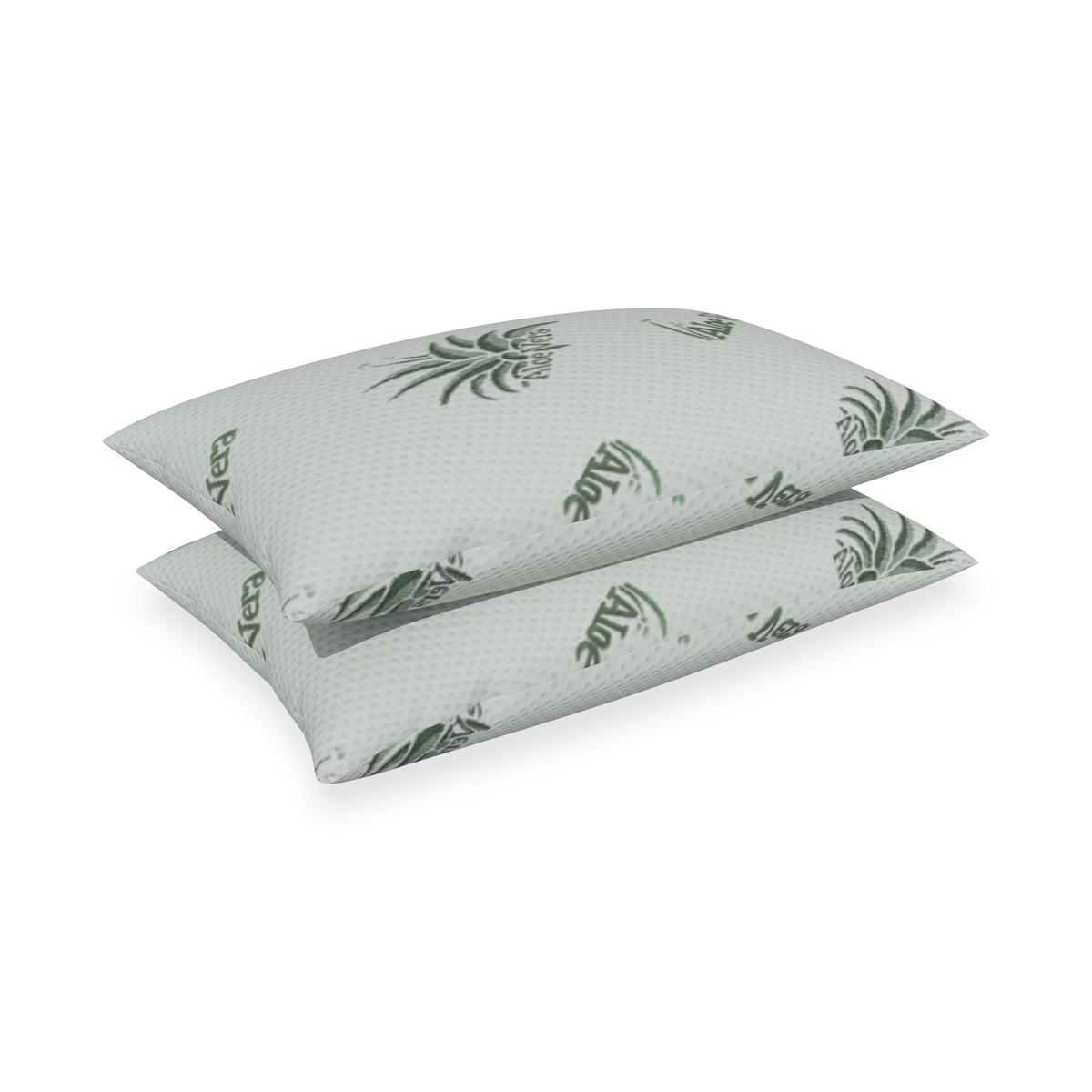 KISSEN MEMORYFOAM mit Aloe Vera Bezug 40X80 - Weiß, Textil (40/80cm) - Schlaftroll