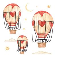 WANDAUFKLEBER 130x214cm - Boho-Ballons - Multicolor, Kunststoff (130/214/0.1cm) - Wallfluent