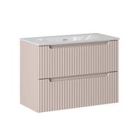 WASCHTISCH 80cm Riva Kaschmir - Beige, Holzwerkstoff (80/57/40cm) - Petits-meubles