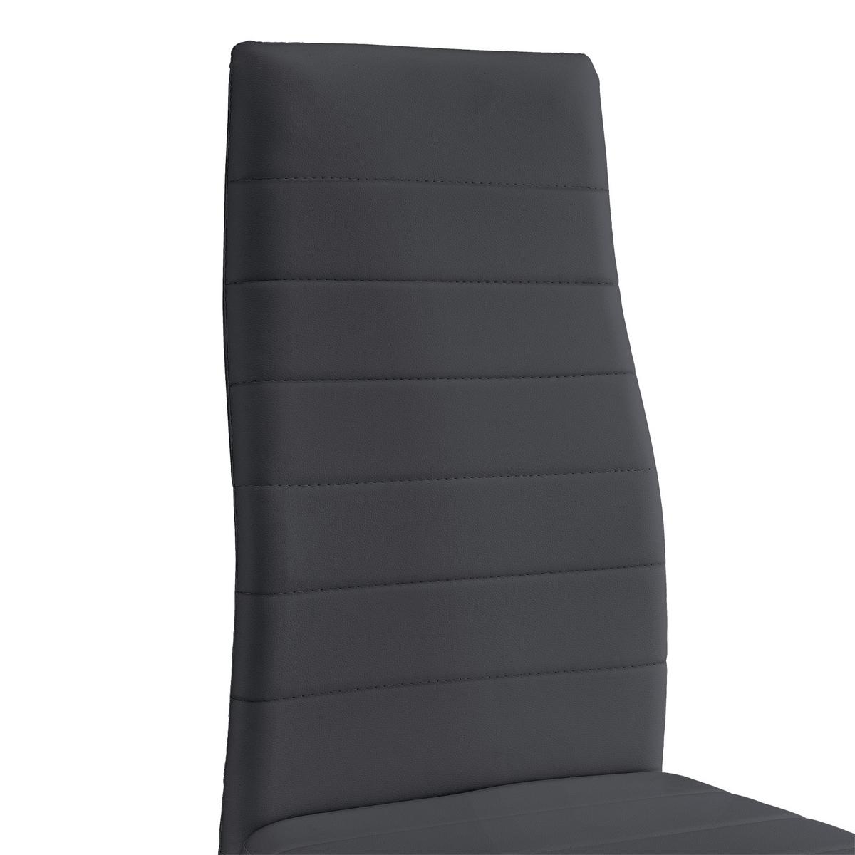 TISCHGRUPPE Jørpeland - Dunkelgrau, Holzwerkstoff/Textil (120/75/60cm) - [en.casa]