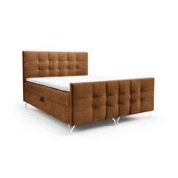 BOXBETT Perla - Braun, Holzwerkstoff/Textil (200/200cm) - Fun Möbel