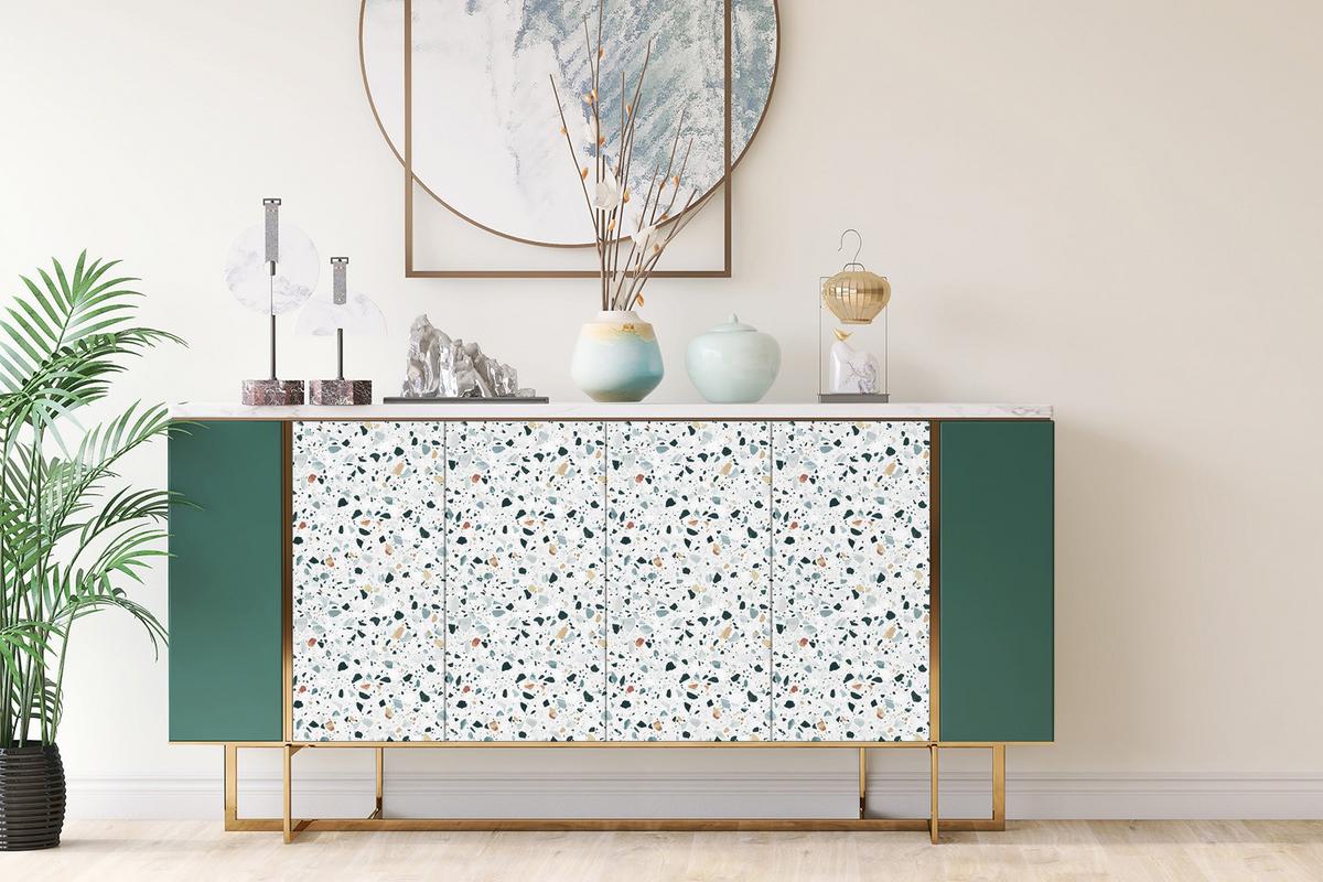 MÖBELAUFKLEBER 100x50 cm Italienisches Mosaik - Multicolor, Kunststoff (100/50/50cm) - TULUP