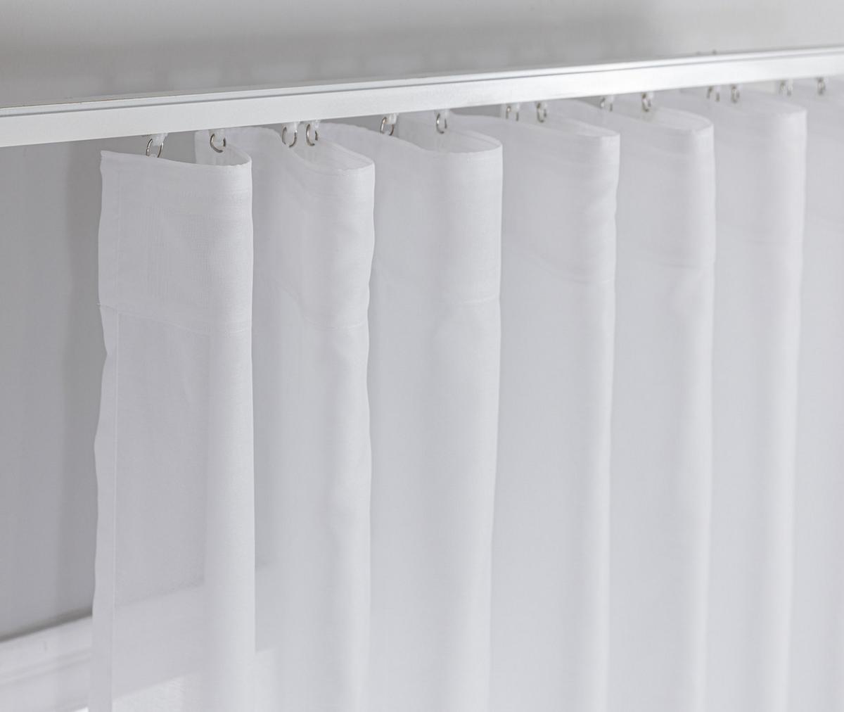 GARDINE Welle Wien Wien 245x300 cm - Weiß, Textil (300/245cm) - Gardinenbox