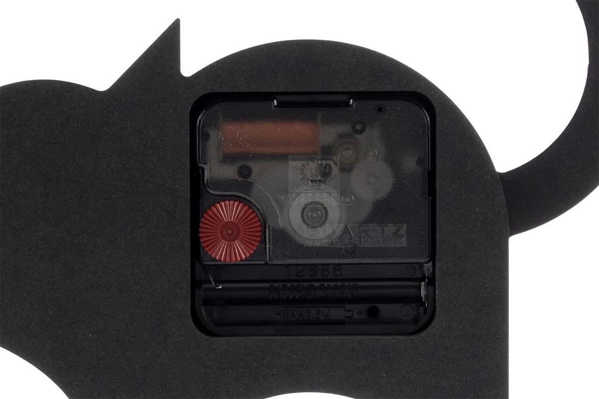 WANDUHR Design Schwarz 17/22 cm - Schwarz, Holzwerkstoff (17/22/1cm) - ONZENO