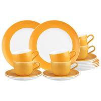 KAFFEESERVICE Liberty Pure Colors Mango Orange 18-tlg. - Orange, Keramik (2/2/2cm) - Seltmann Weiden