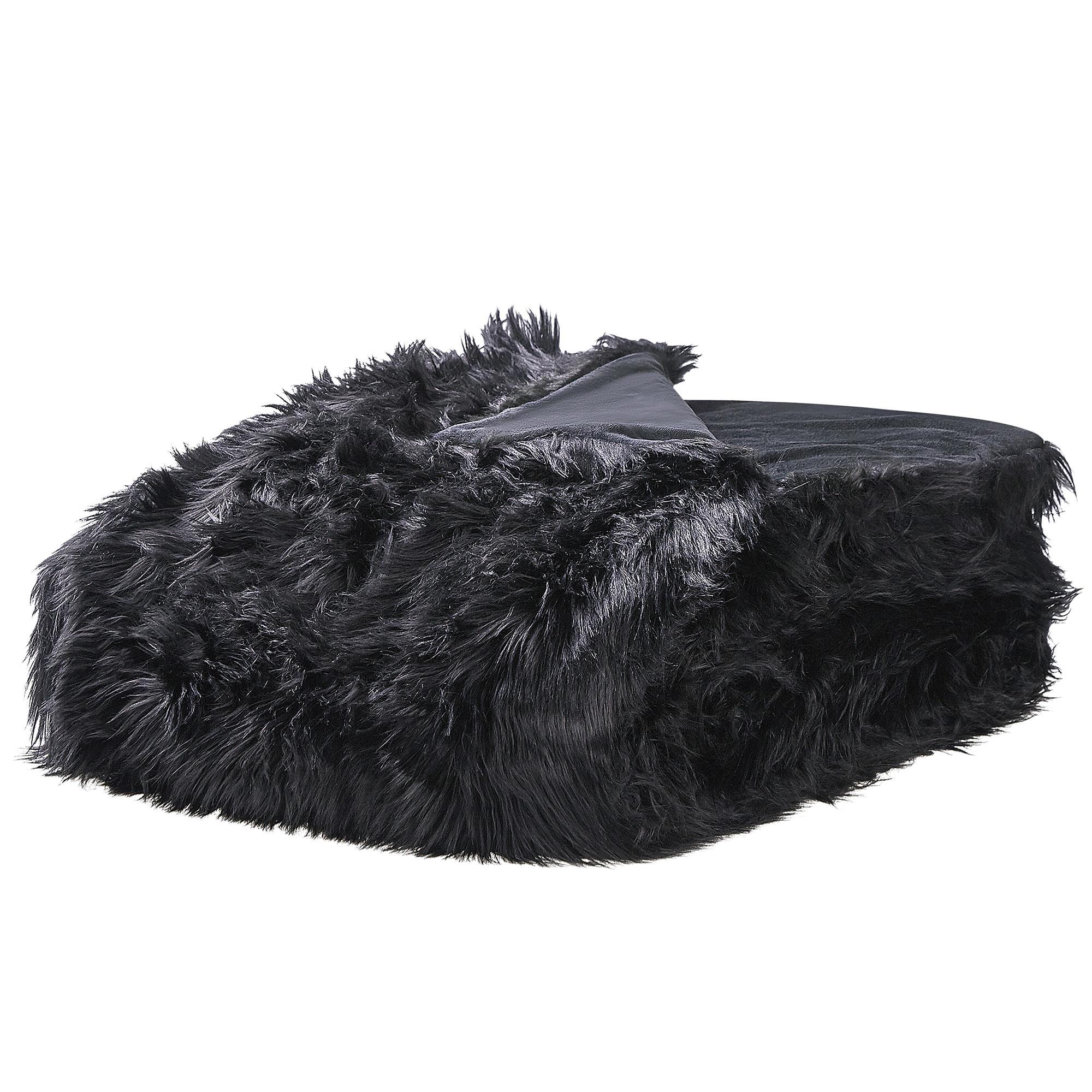 TAGESDECKE Schwarz 200 x 220 cm Delice - Schwarz, Keramik (200/220cm) - Beliani