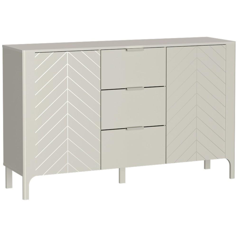 SIDEBOARD Lume mit 3 Schubladen und 2 Türen, kaschmir - Kaschmir, Holzwerkstoff/Metall (153/95/40.5cm) - Beautysofa