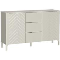SIDEBOARD Lume mit 3 Schubladen und 2 Türen, kaschmir - Kaschmir, Holzwerkstoff/Metall (153/95/40.5cm) - Beautysofa