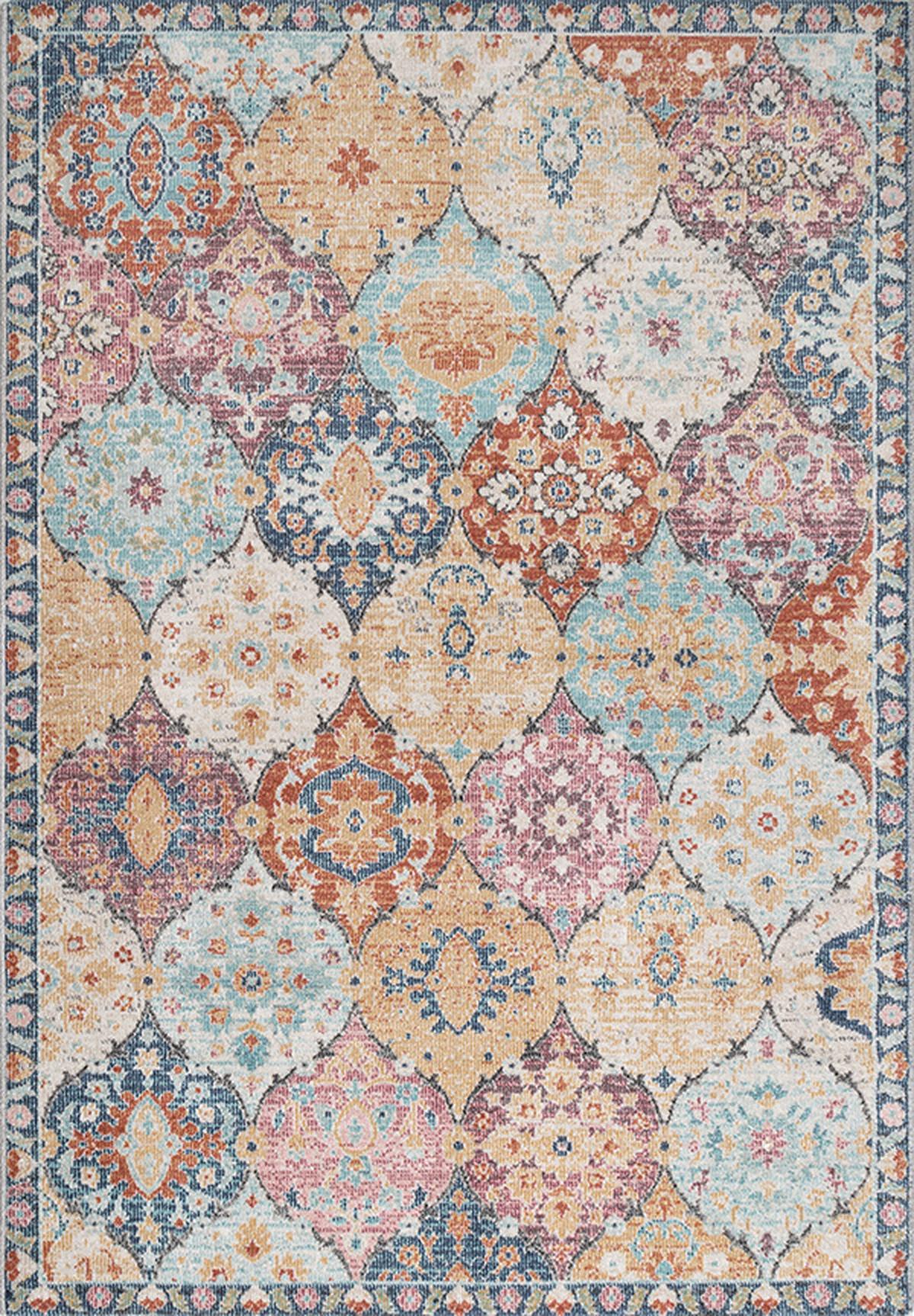TEPPICH Outdoor Orientalisch LIMMAT Polypropylen Mehrfarbig 240 x 340 cm - Multicolor, Textil (240/340cm) - KADIMA DESIGN
