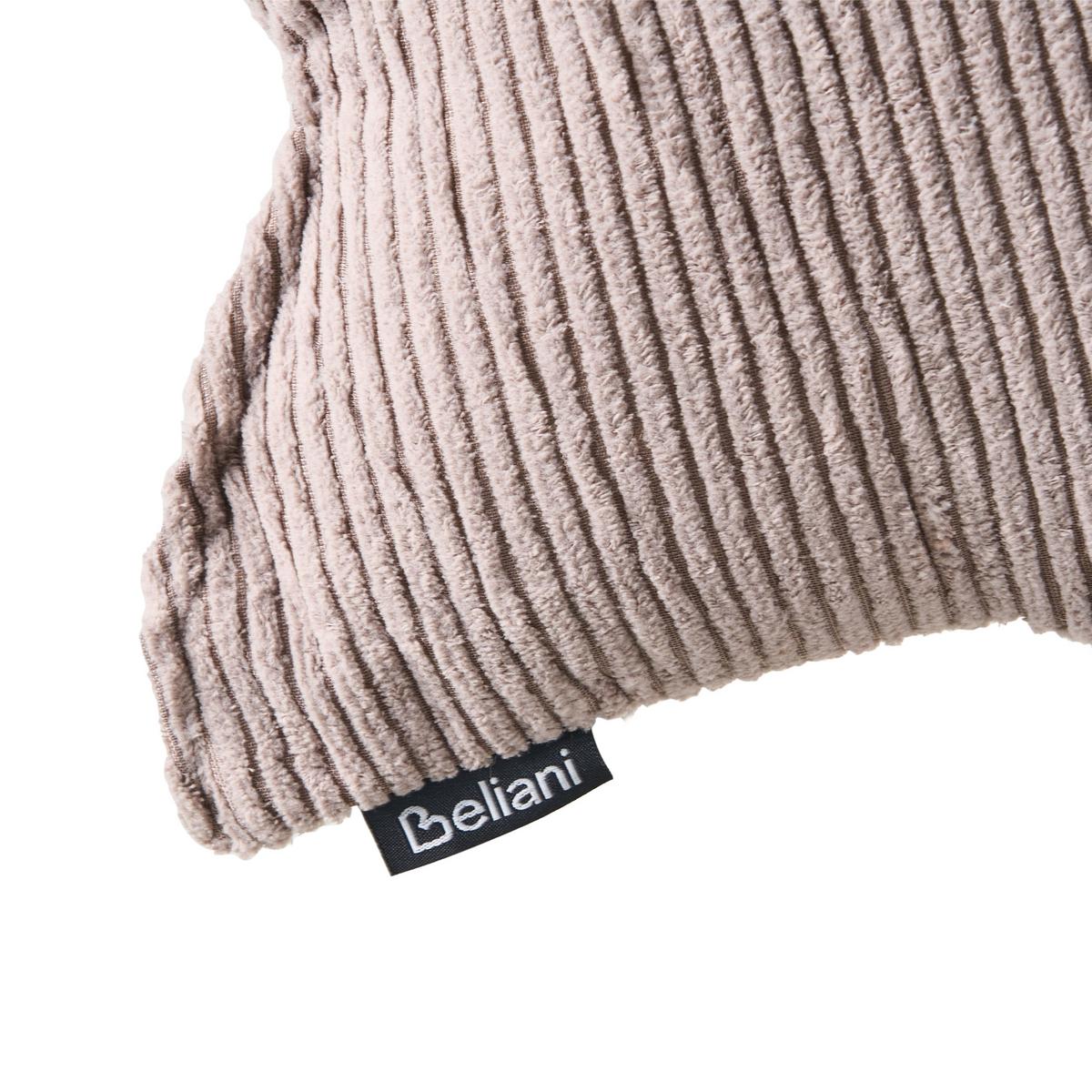 DEKOKISSEN 3er-Set Cremeweiß 35/35 cm Luna - Beige/Multicolor, Textil (30/35cm) - Beliani