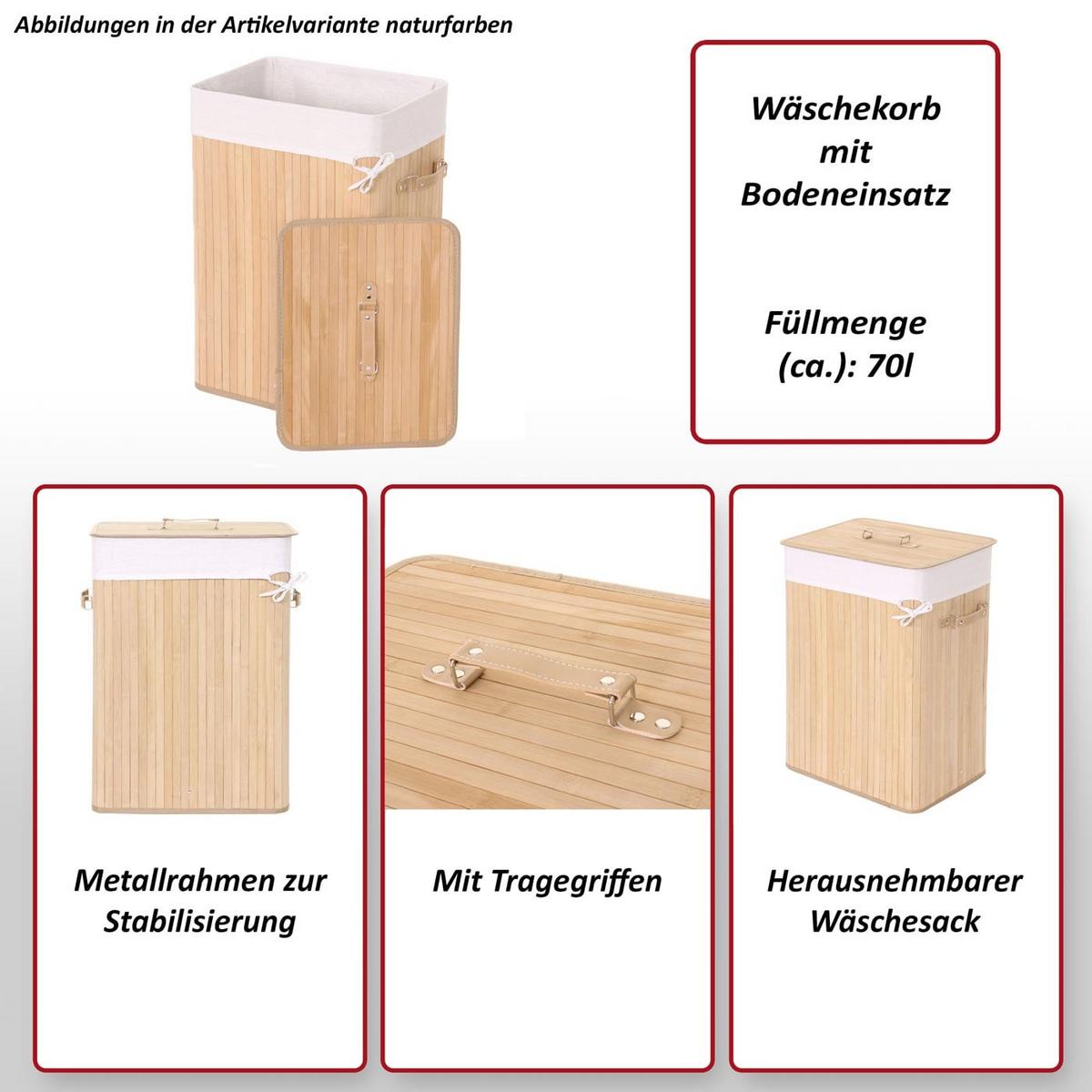 WÄSCHEKORB Weiß, Cremeweiß - Creme/Weiß, Textil (43/61/32cm) - MCW