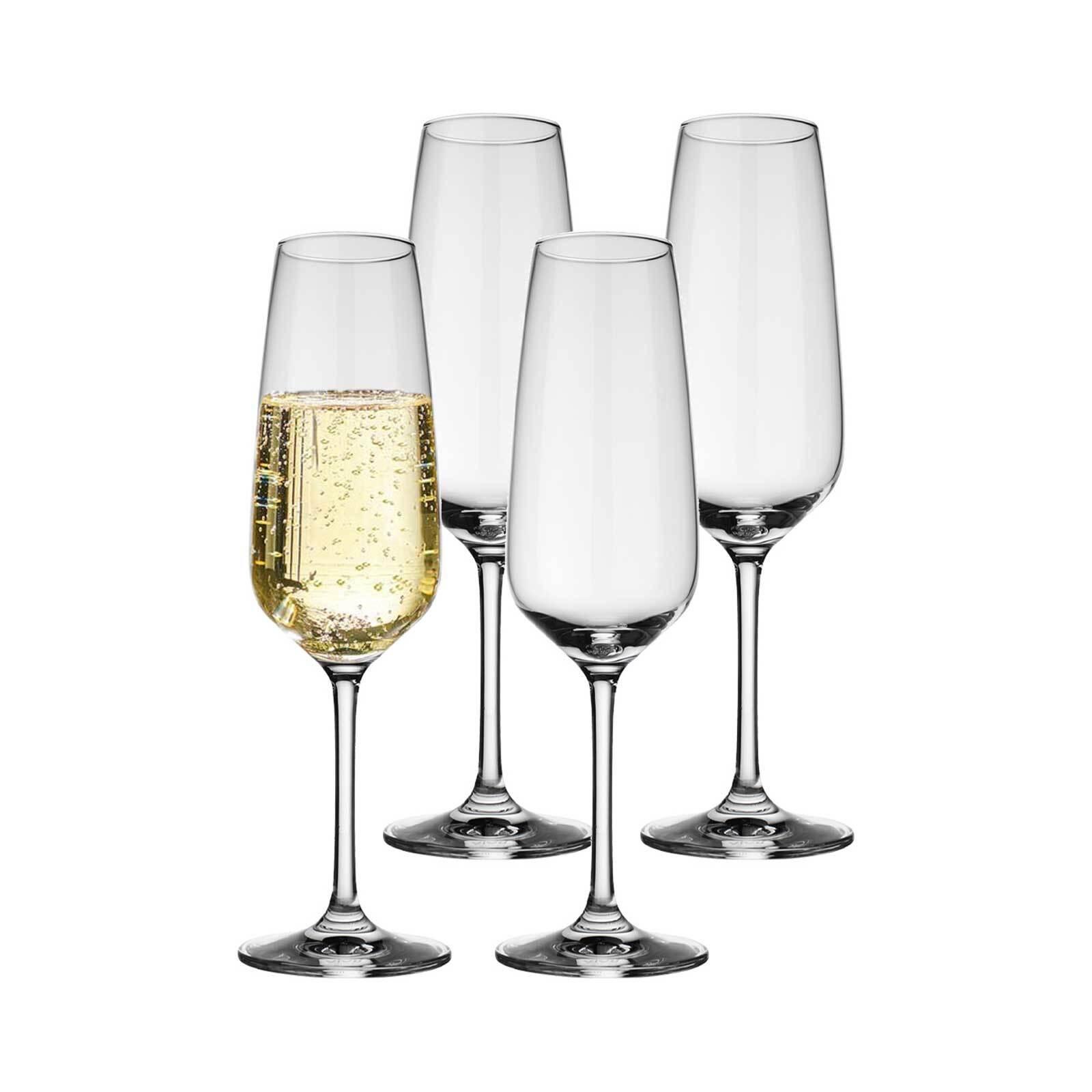 SEKTGLÄSER Voice Basic transparent 120 ml 4er Set - Transparent, Glas (0.12L) - Villeroy & Boch