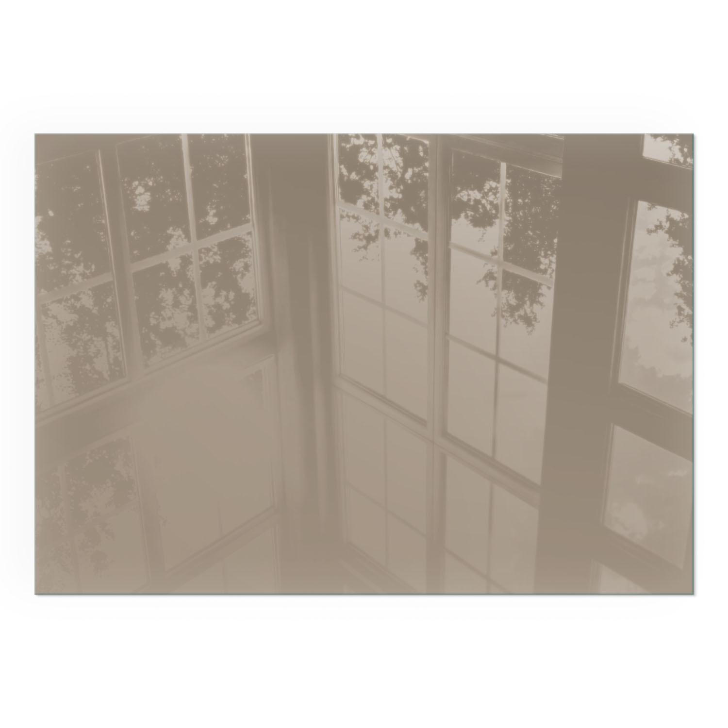 GLASPLATTE für Kamin 100x70 cm - Braun, Glas (100/70/0.4cm) - TULUP