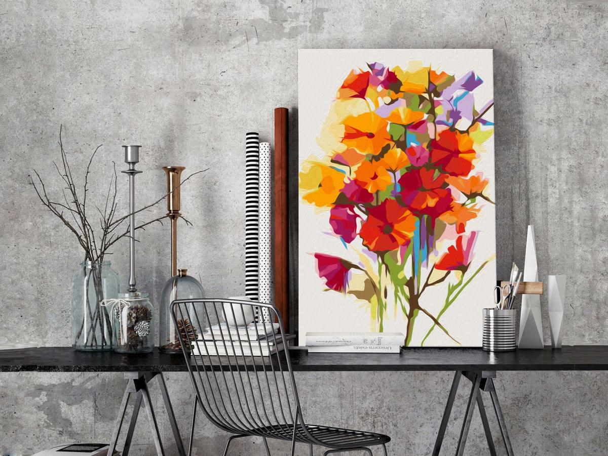 MALEN NACH ZAHLEN 40/50 cm - Multicolor, Textil (1.4/50cm) - KUNSTLOFT