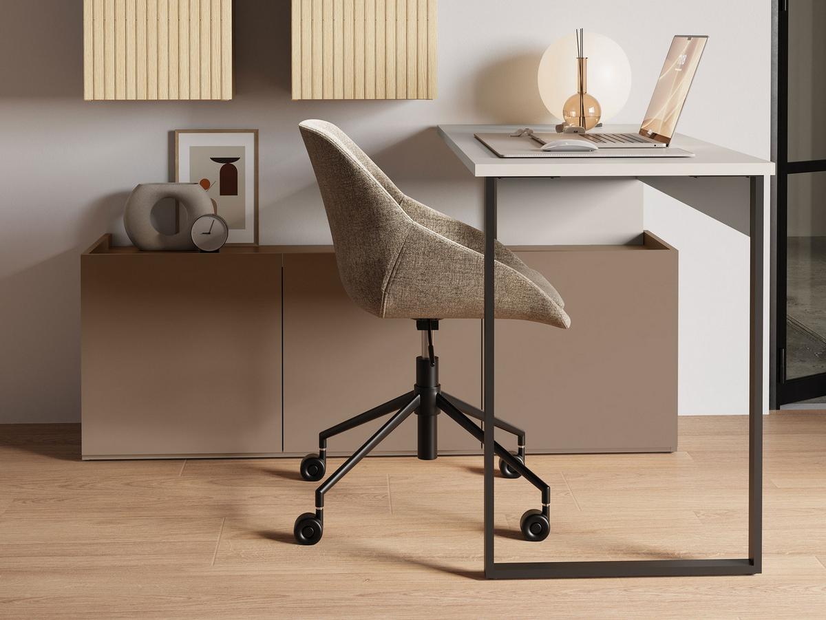 SCHREIBTISCH Sigma 3D SG10 - Kaschmir/Trüffeleichefarben, Holzwerkstoff/Metall (55/260/77cm) - MIRJAN24