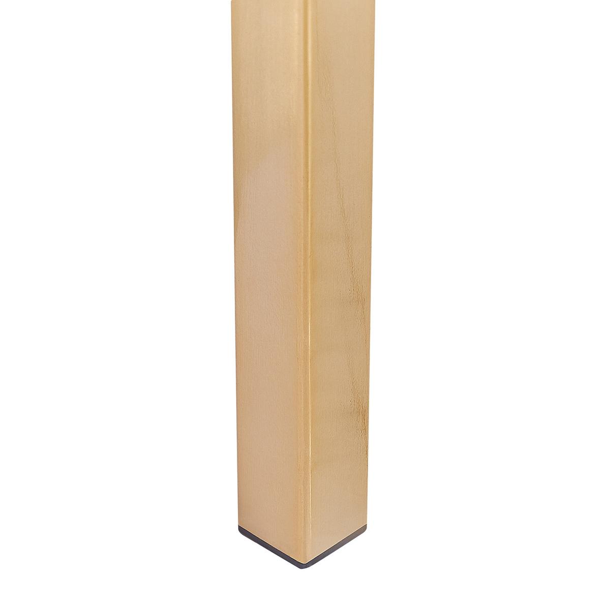 KONSOLENTISCH Marmor Optik weiß/gold Calvert - Goldfarben/Weiß, Glas (35/100/84cm) - Beliani
