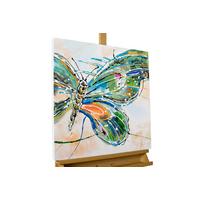 ACRYLBILD HANDGEMALT 70/70 cm - Grün, Holz/Textil (70/70cm) - KUNSTLOFT