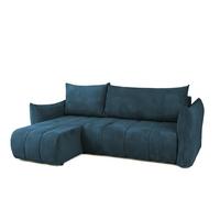 ECKSOFA Ontario Xs Mit Schlaffunktion - Dunkelblau, Holzwerkstoff/Textil (154/226cm) - Fun Möbel