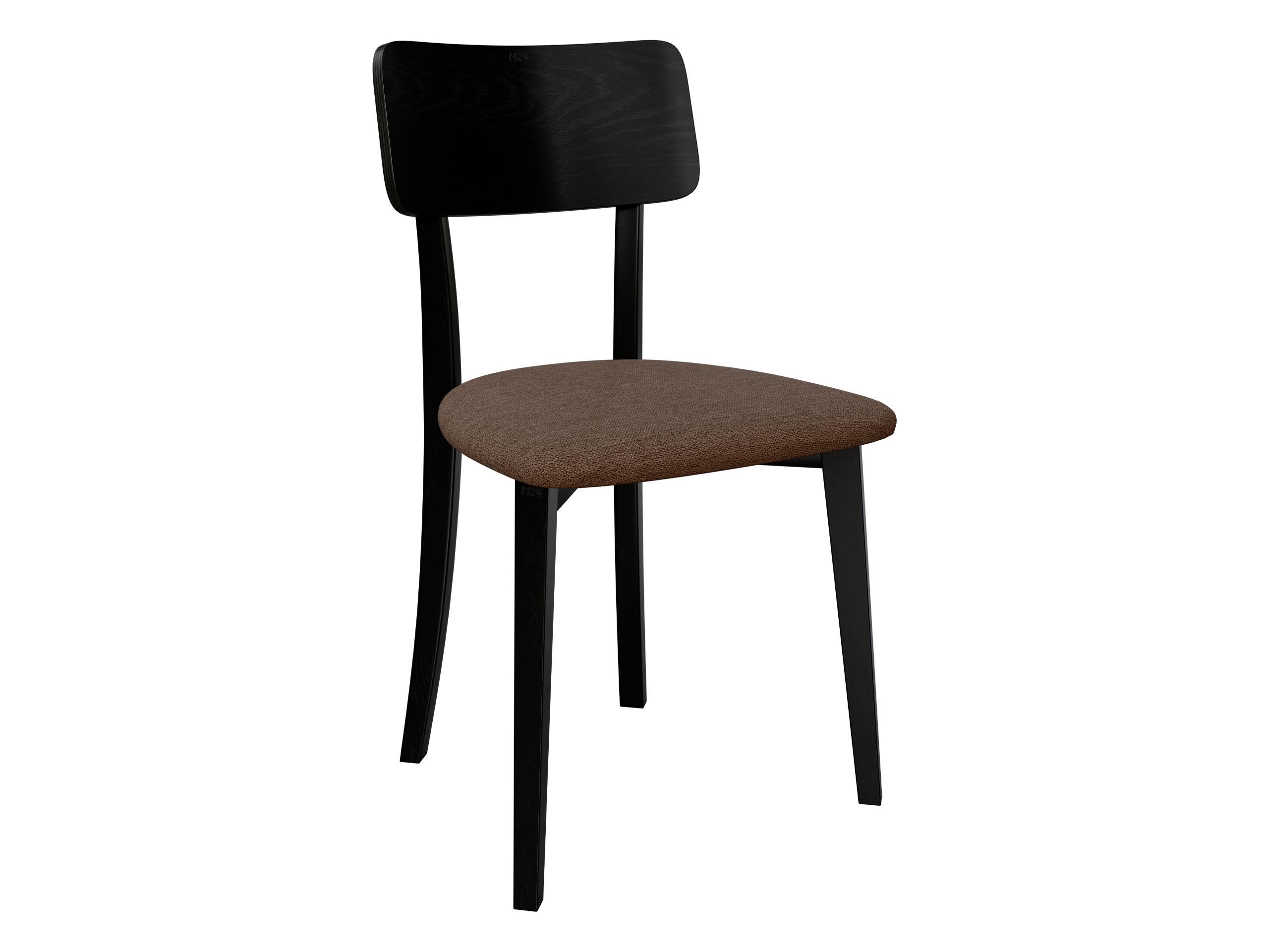 ESSZIMMERSTUHL Hugo VI - Schwarz/Braun, Holz/Textil (47/86/48cm) - MIRJAN24