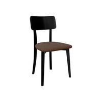 ESSZIMMERSTUHL Hugo VI - Schwarz/Braun, Holz/Textil (47/86/48cm) - MIRJAN24