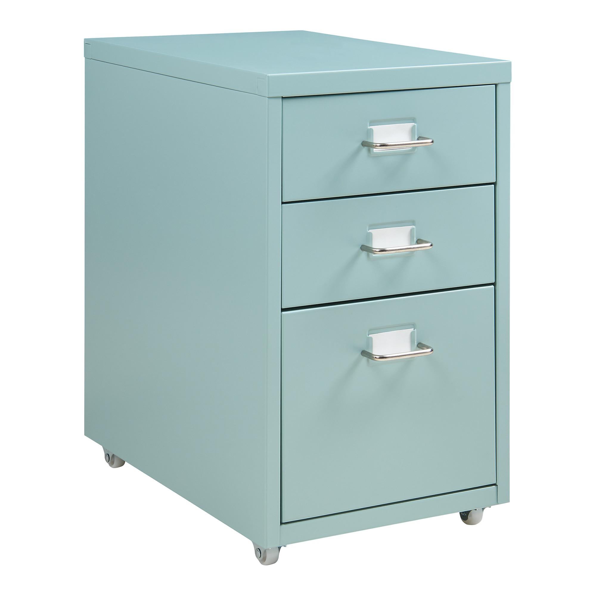 ROLLCONTAINER Kökar - Mintgrün, Metall (28/48/41cm) - [en.casa]