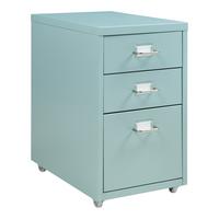 ROLLCONTAINER Kökar - Mintgrün, Metall (28/48/41cm) - [en.casa]