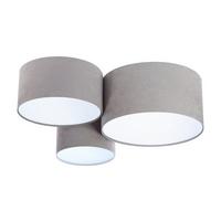 LAMPENSCHIRM Grau 75/34 cm - Weiß, Kunststoff (75/75/34cm) - KUNSTLOFT