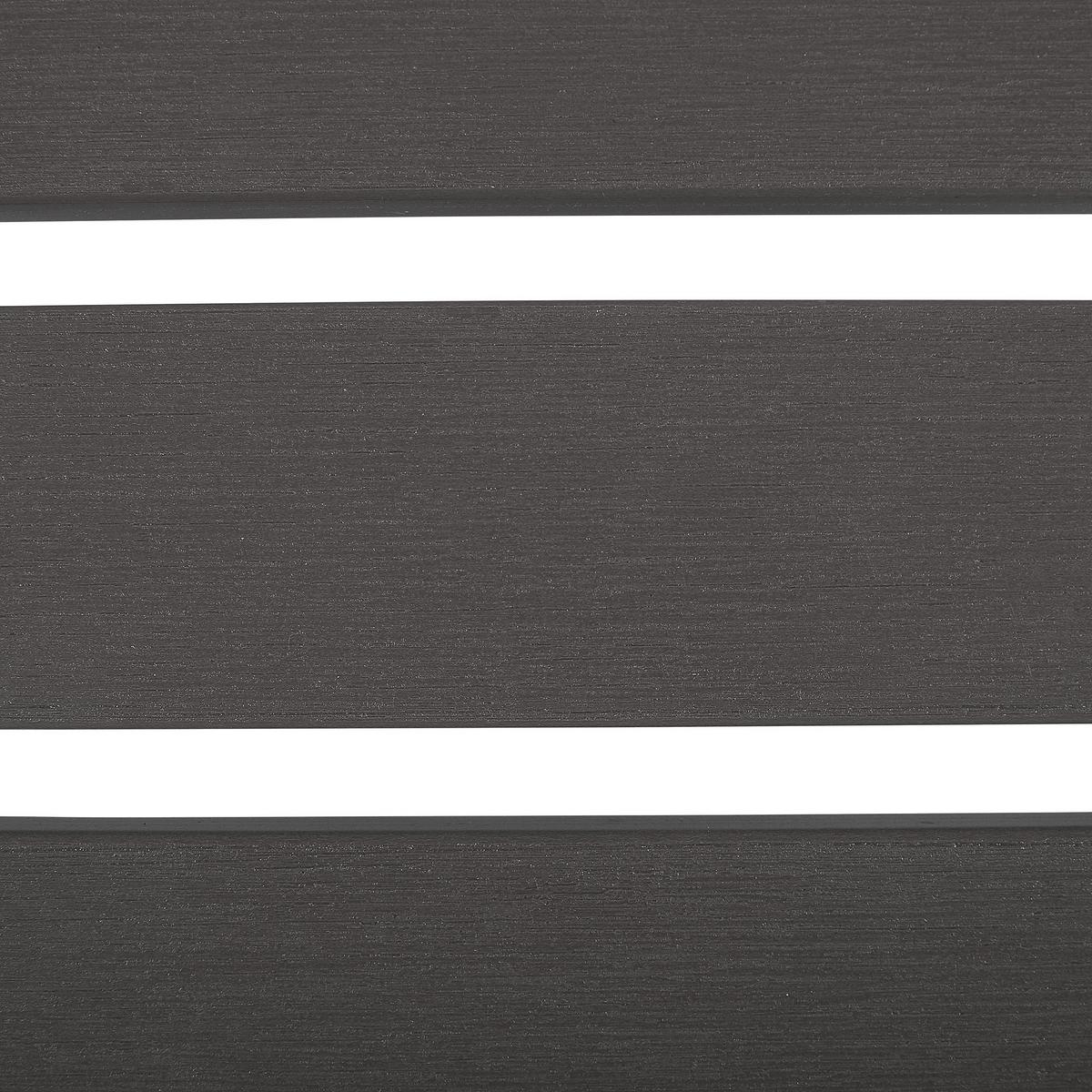 FUSSHOCKER Kunstholz dunkelgrau Adirondack - Grau, Kunststoff (50/34/43cm) - Beliani