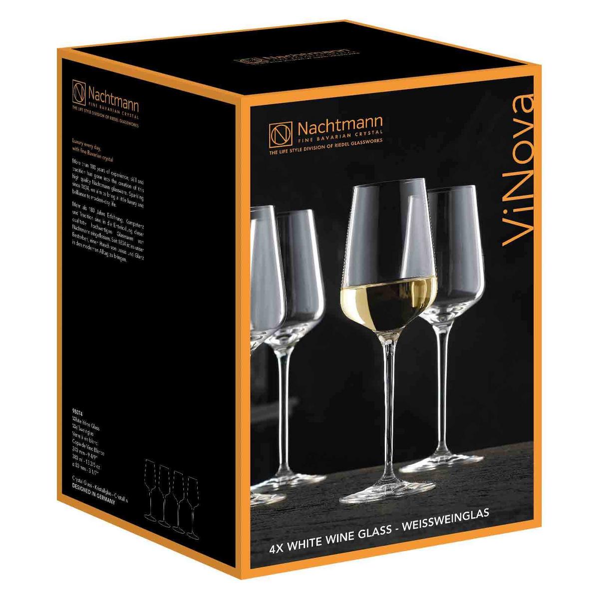 WEISSWEINGLÄSER ViNova transparent 380 ml 4er Set - Transparent, Glas (0.38L) - Nachtmann