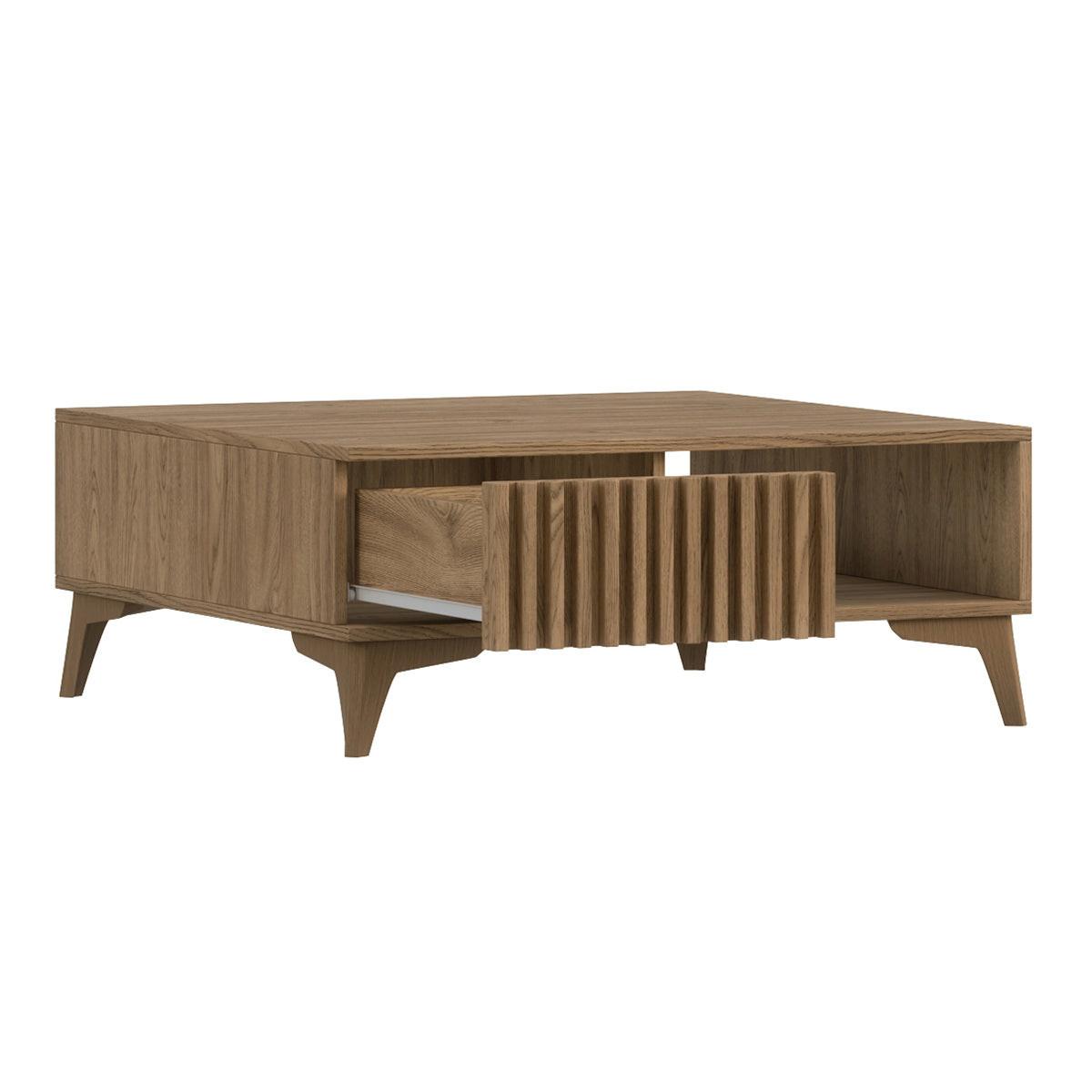 COUCHTISCH Esteban Holz - Braun, Holzwerkstoff (80/80/32cm) - Petits-meubles