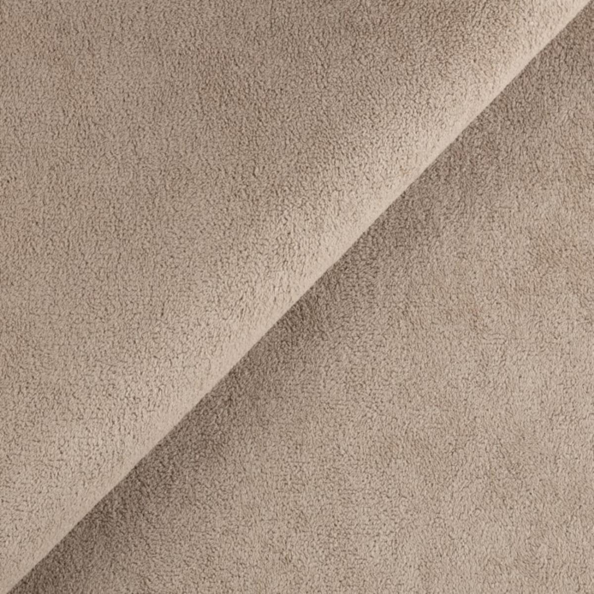 SCHLAFSOFA Belluno aus hochwertigem Dunkelbeige Plüschstoff mit Bettkasten und tiefen Steppungen in Bubble-Optik - Schwarz/Cappuccino, Holz/Kunststoff (205/87/105cm) - S-Style