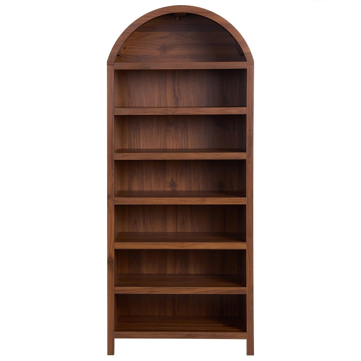 SCHUHSCHRANK Dunkelbraun Lambina - Braun, Holzwerkstoff (75/180/35cm) - Beliani