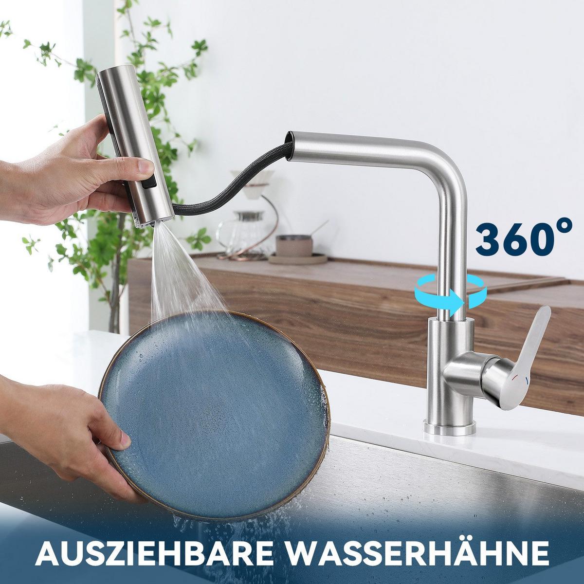 WASCHTISCHARMATUR Einbeck II 34/19.5/19.5cm - Weiß, Kunststoff (19.5/19.5/34cm) - Nettlife