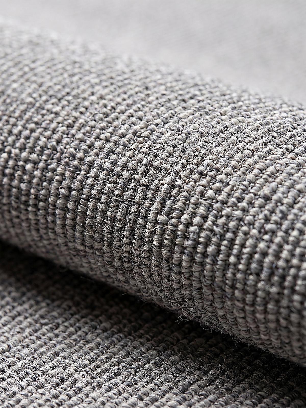 TEPPICH Niederflor Uni COLFOSCO Polypropylen Beige 133 x 133 cm - Grau, Textil (133/170cm) - KADIMA DESIGN