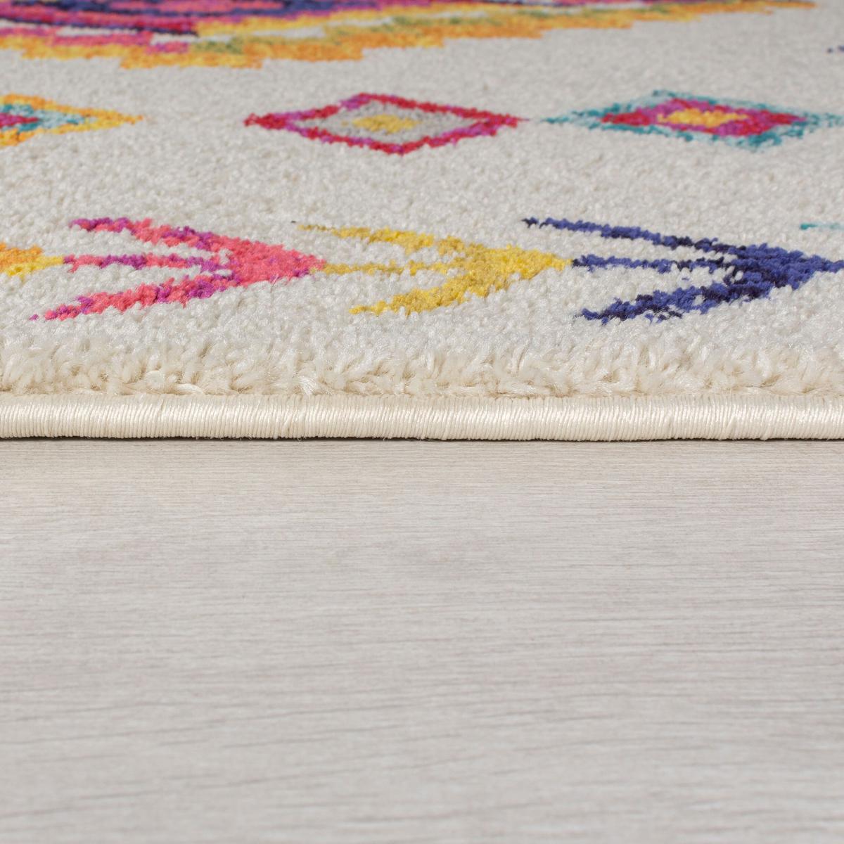 TEPPICH ARUN, geometrisch-abstrakt, aus Polypropylen, Bunt, 80 x 150 cm - Multicolor, Textil (150/80cm) - KADIMA DESIGN