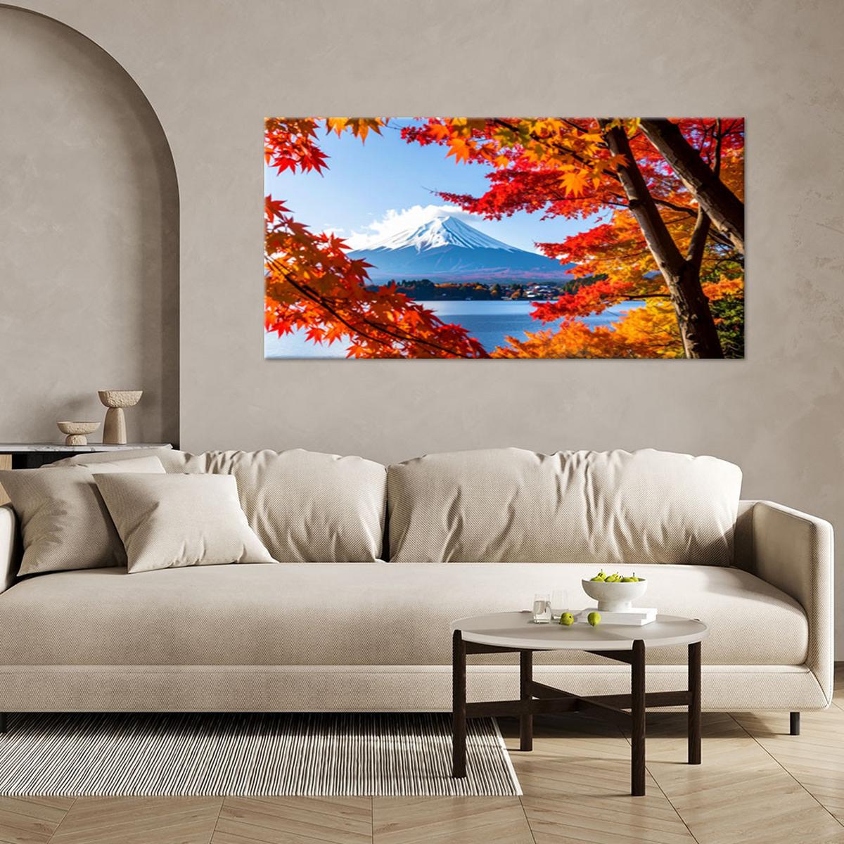 LEINWANDBILD Landschaften 80x40cm - Multicolor, Textil (80/40cm) - Feeby