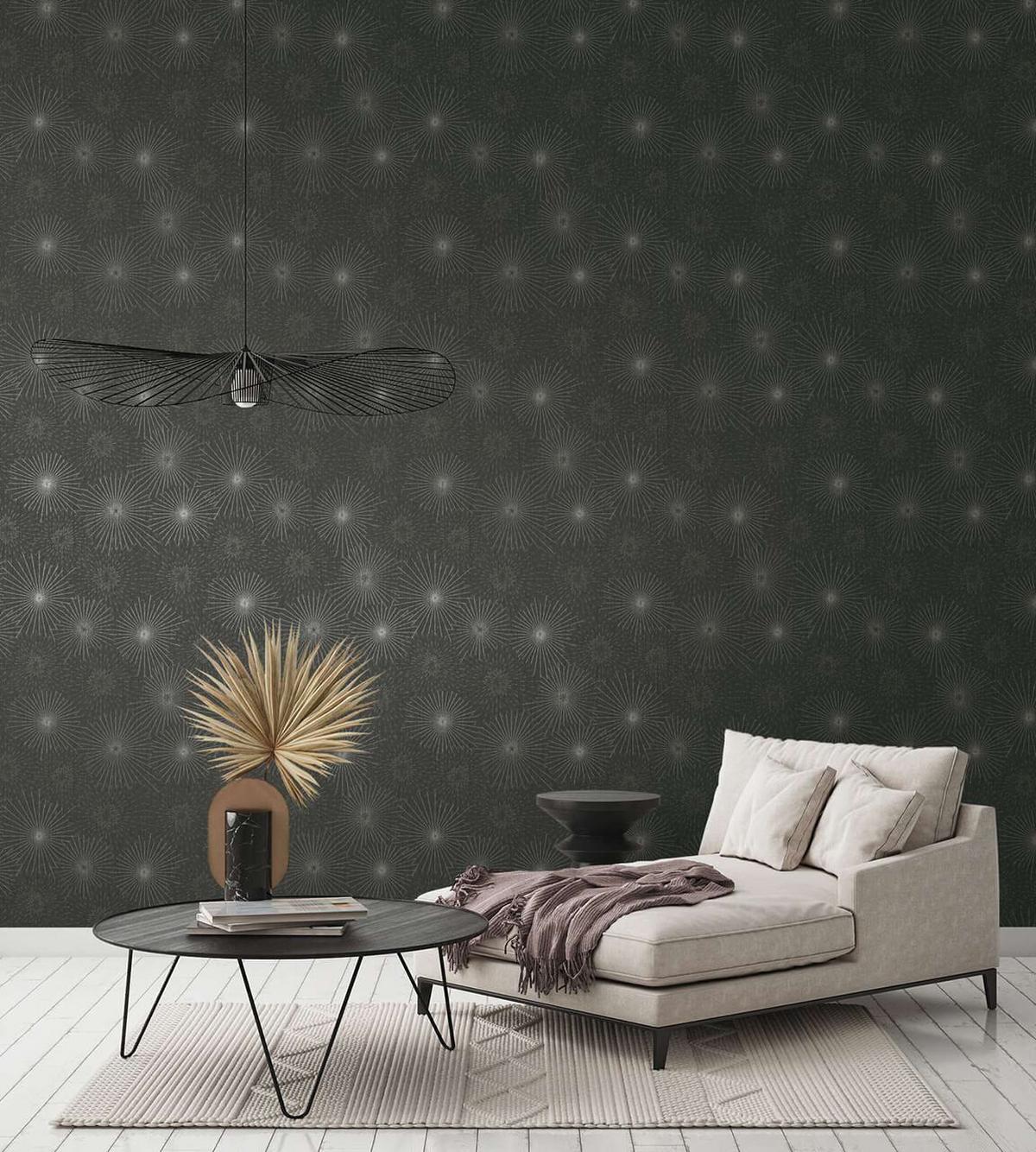 VLIESTAPETE Schwarz 53/1005 cm - Schwarz, Textil (53/1cm) - KUNSTLOFT