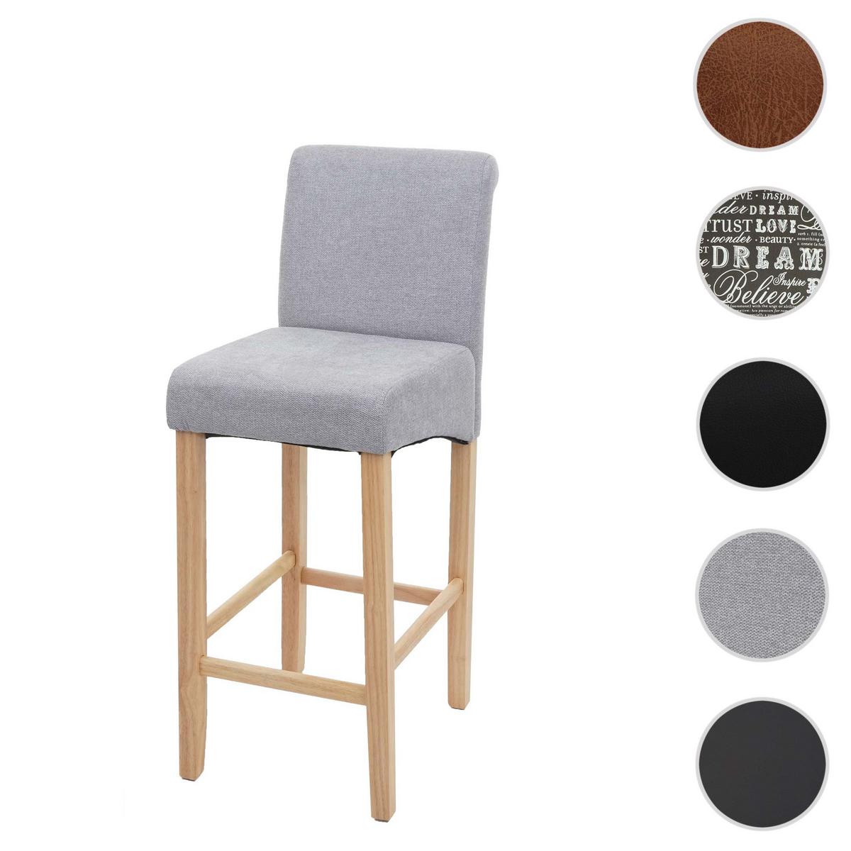 BARHOCKER Grau - Grau, Textil (39/105/53cm) - MCW