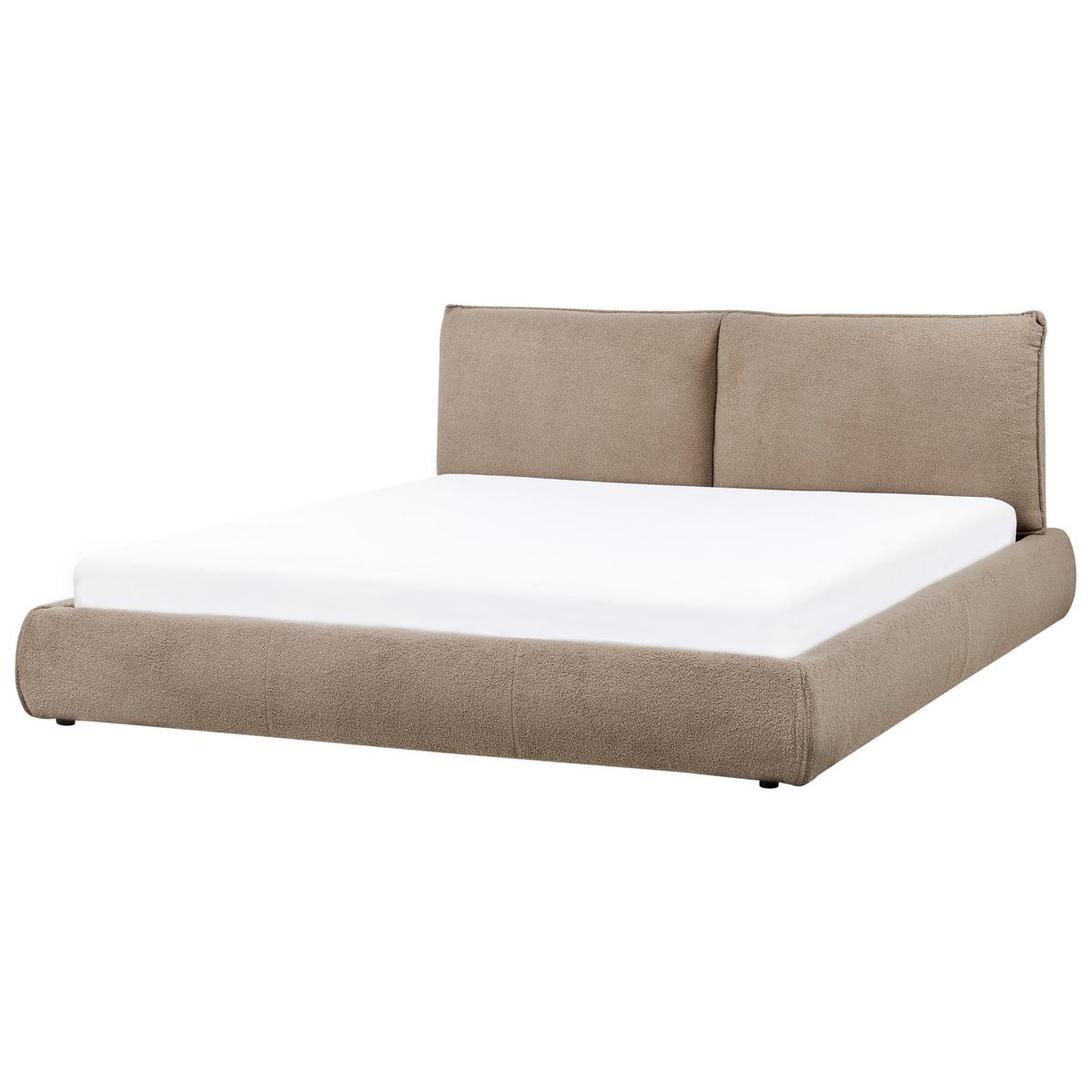 POLSTERBETT mit Lattenrost 180x200 cm Beige Vinay - Taupe, Textil (180/200cm) - Beliani