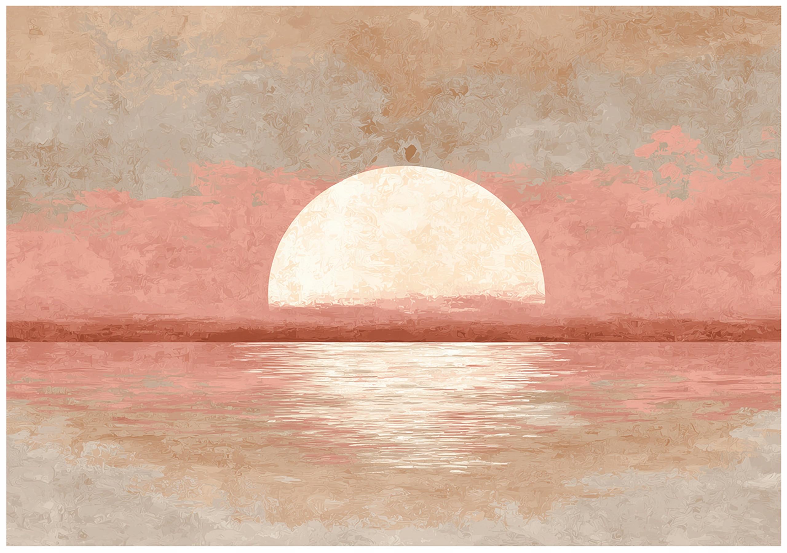 FOTOTAPETE Abstrakt Beton Rosa 350x250 cm - Multicolor, Papier (350/250cm) - Wallarena