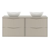DOPPELWASCHTISCH 120.6cm Ellie Kaschmir - Kaschmir, Holzwerkstoff (120.6/52.2/46.5cm) - Petits-meubles