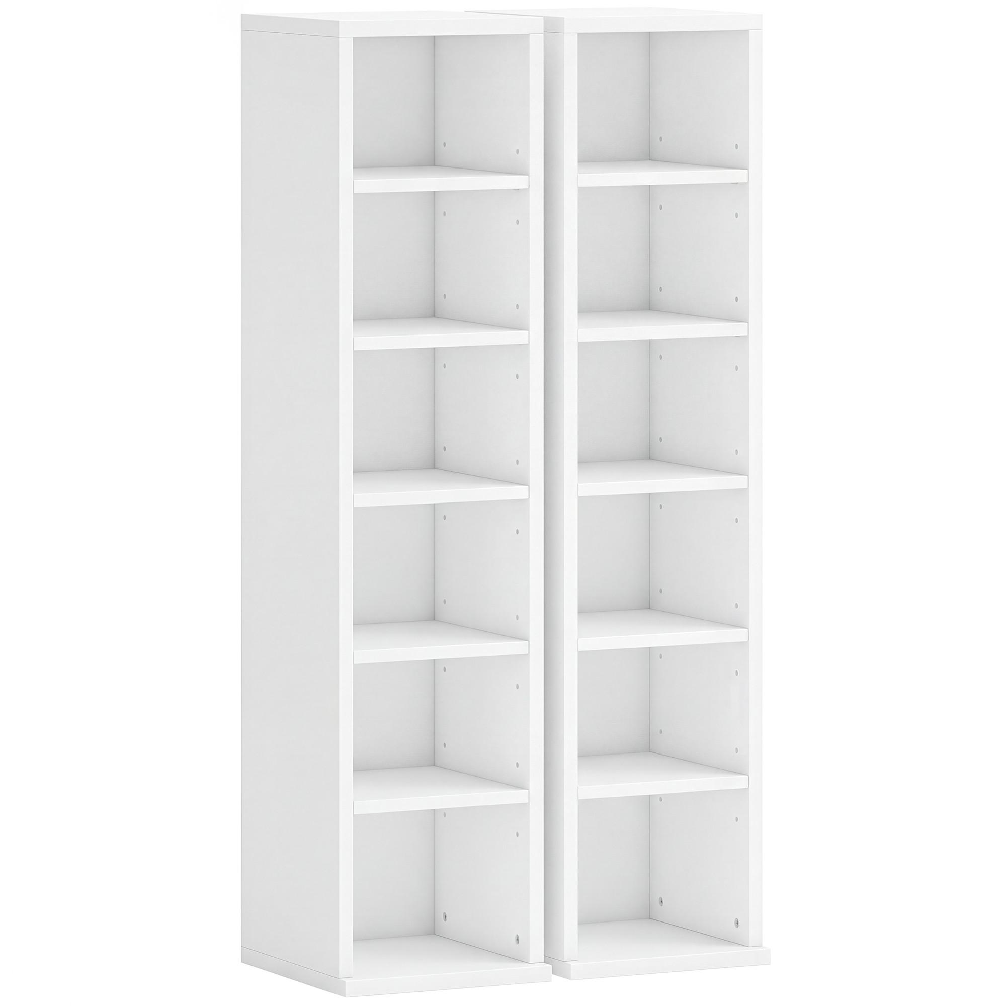 CD-REGAL Spanplatte Weiß - Weiß, Holzwerkstoff (21/88.5/22.5cm) - HOMCOM
